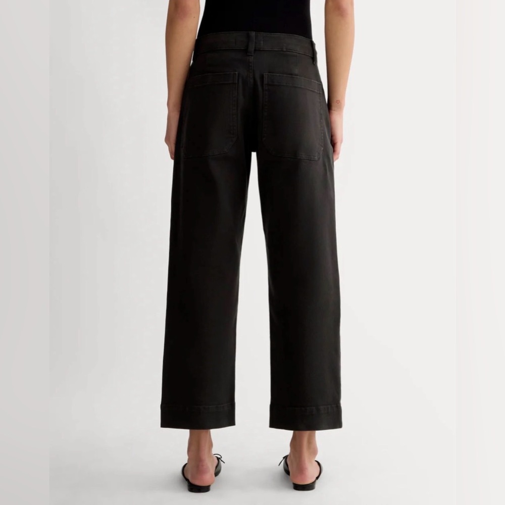 Everlane Organic Straight-Leg Pant in Black